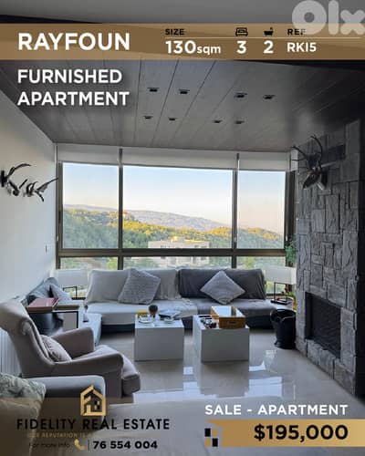 Apartment for sale in Rayfoun RKI5 شقة  للبيع في ريفون