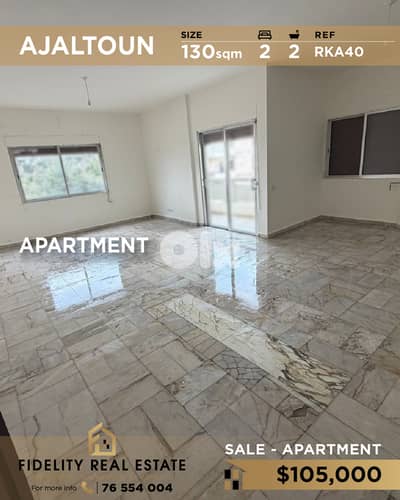 Apartment for sale in Ajaltoun RKA40 شقة للبيع في عجلتون