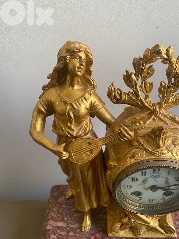old french antique clock  works 1