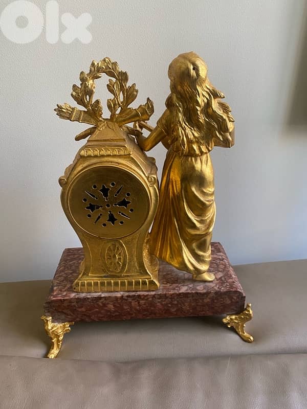 old french antique clock  works 6
