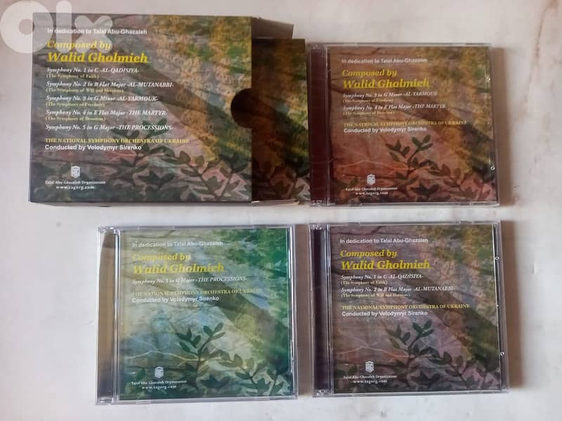3-CD collection of symphonies composed by Walid Gholmieh, new sealed 1
