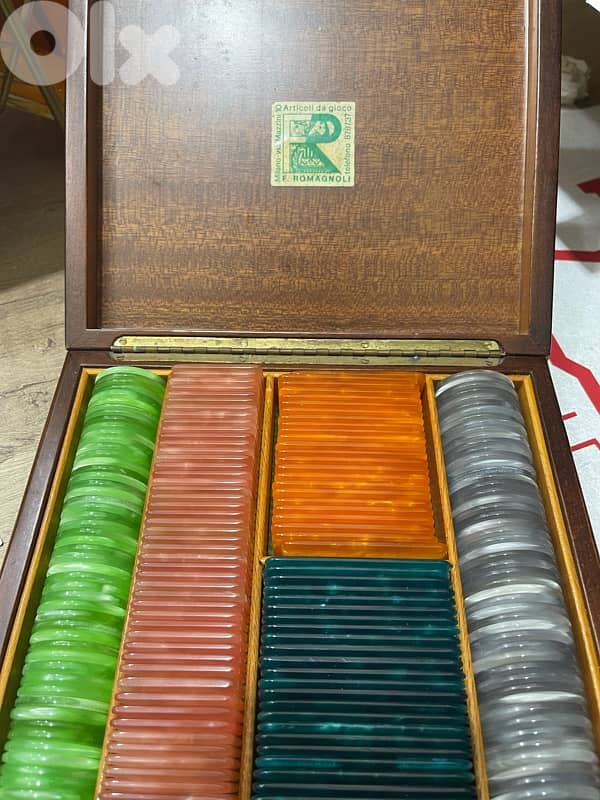 Original Mother of Pearl Casino Chips Poker File 203 Units 1