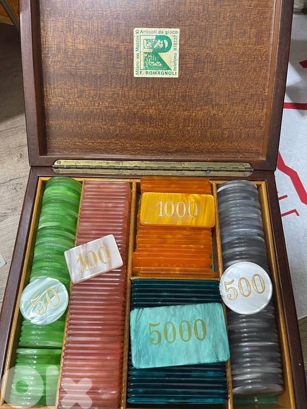 Original Mother of Pearl Casino Chips Poker File 203 Units 2