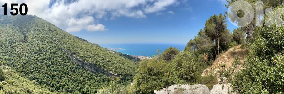 Land for Sale in Keserwan – 5,573 m² with Unblockable Sea & Mountain