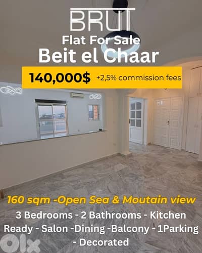 160 sqm Decorated apartment for sale in Beit el Chaar