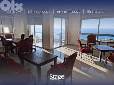 Fully Furnished Sea View Apartment for Rent in Halat