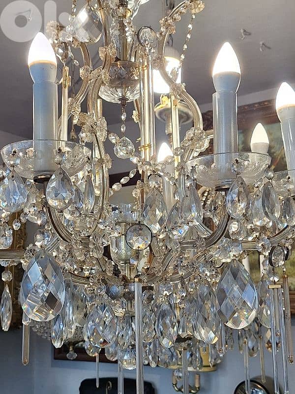 antique original czech marrie theresa chandelier 5