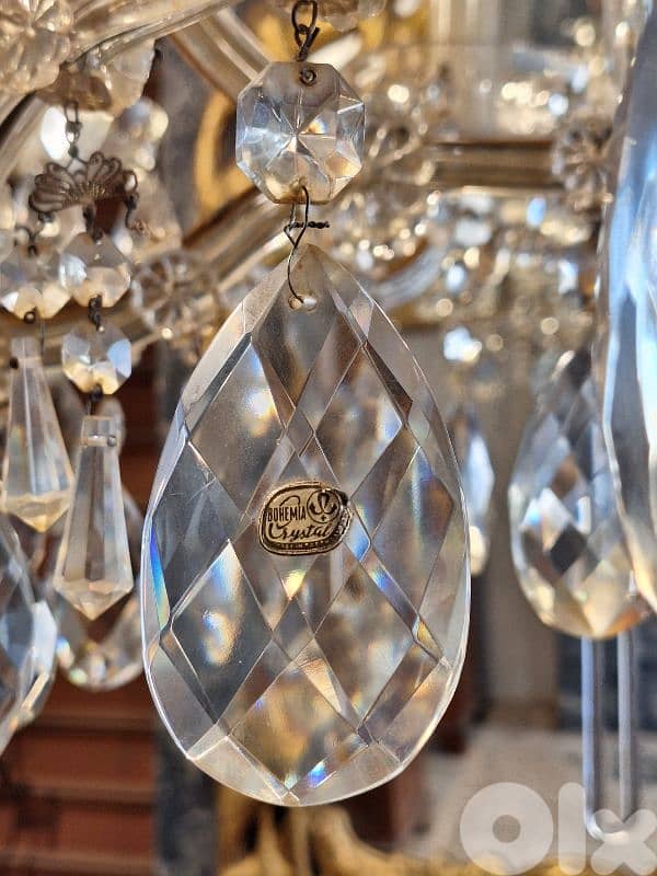 antique original czech marrie theresa chandelier 6