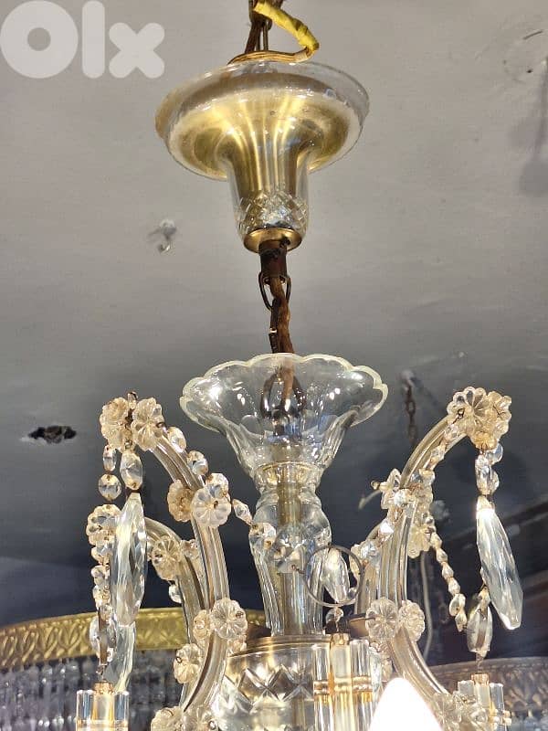 antique original czech marrie theresa chandelier 7