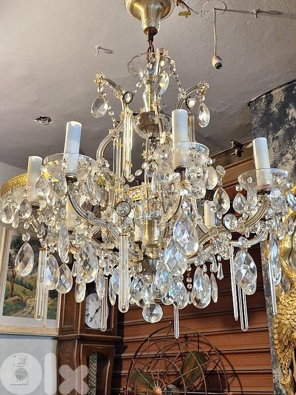 antique original czech marrie theresa chandelier 9