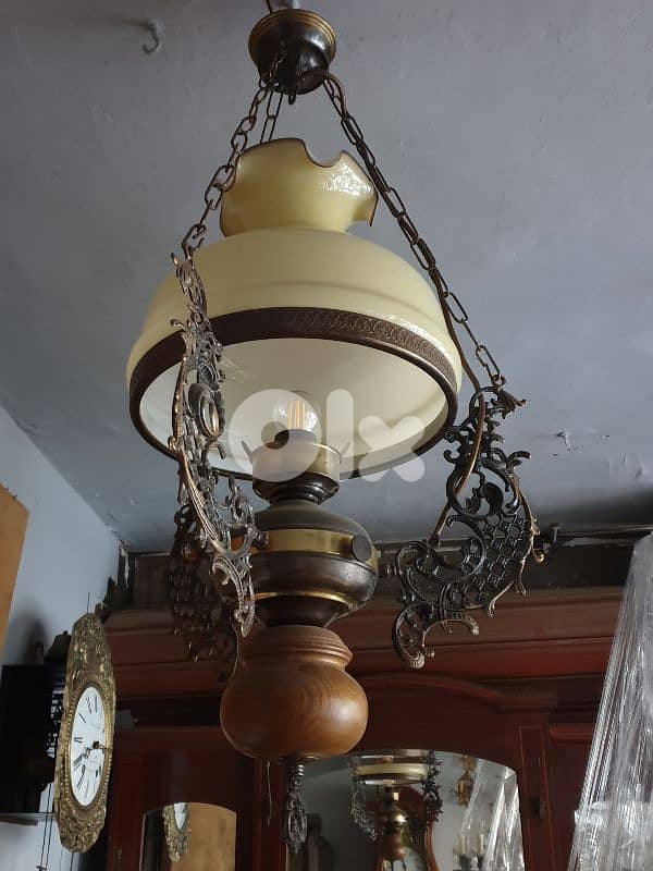 european antique opaline chandelier 2