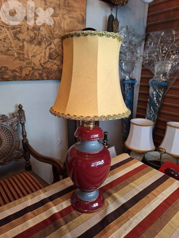 italian porcelain lamp 1