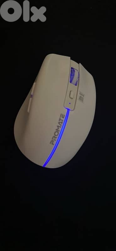 Promate Wireless White RGB Gaming Mouse 2