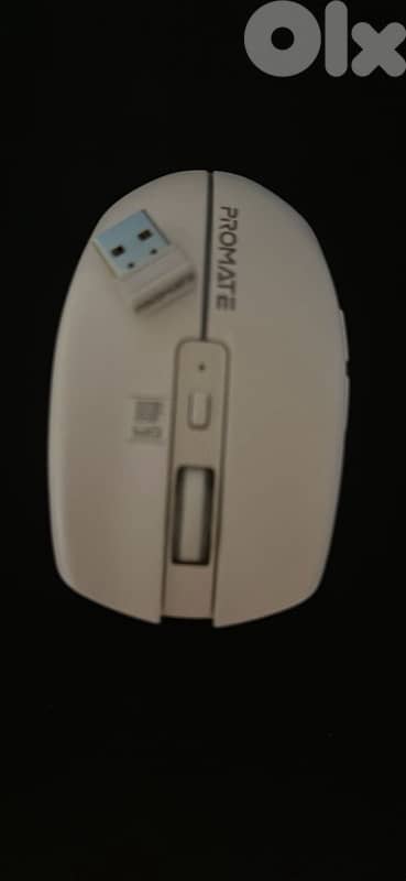 Promate Wireless White RGB Gaming Mouse 3