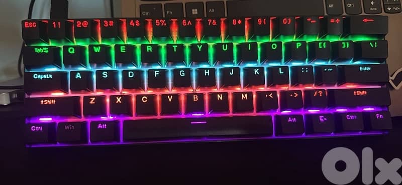 Bajeal Tritium 60% Mechanichal RGB Wired Gaming Keyboard in Black 2