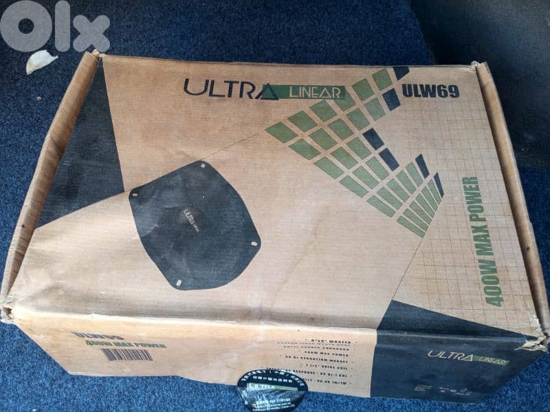 2 speakers 400w woofer 1