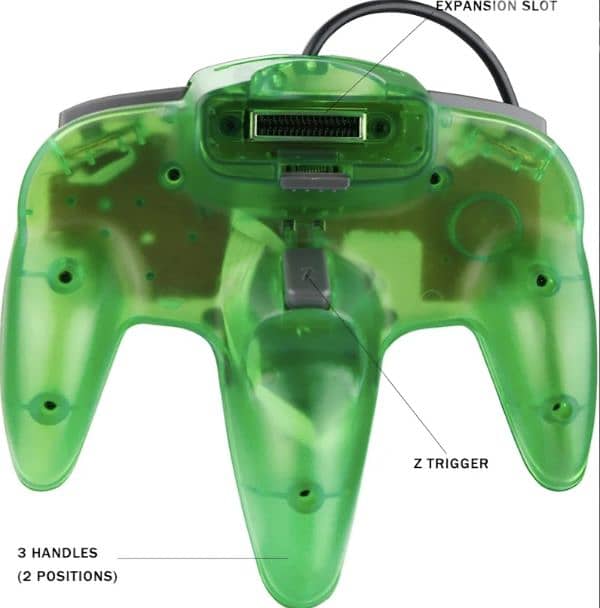 N64 controller 2 packs, Wired 64-bit Joystic (Clear Blue & Green) 11
