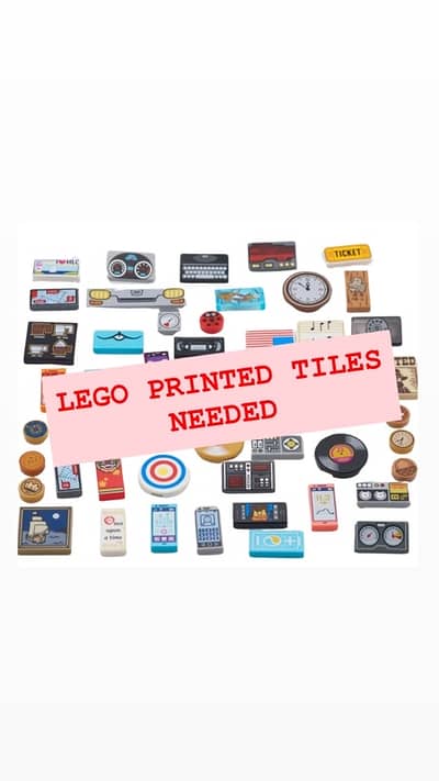 NEEDED: any Lego Printed Tiles