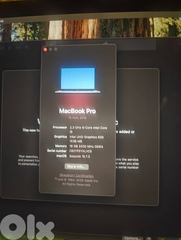 macbook pro 2019 core i9 15inch 1
