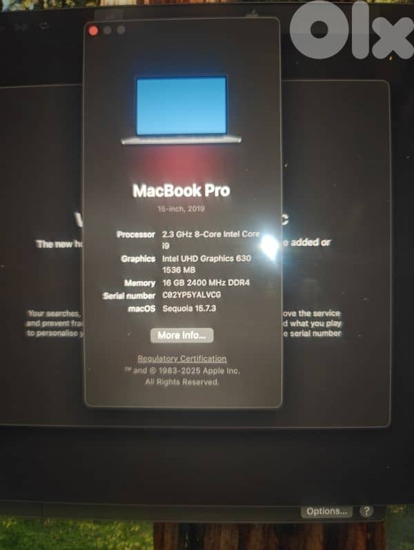 macbook pro 2019 core i9 15inch 4