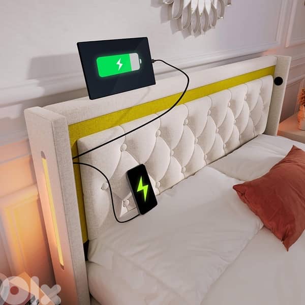 hydraulic bed USB , power jet charger , LED 2