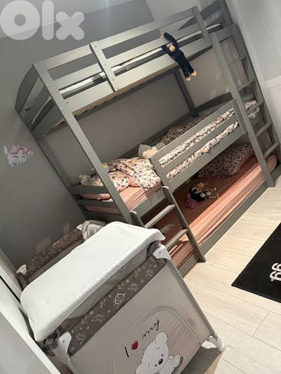 children triple bed