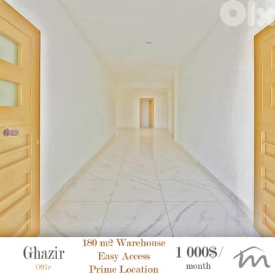 Ghazir | 180m² Warehouse - Depot | 5 Meters Height | Easy Access