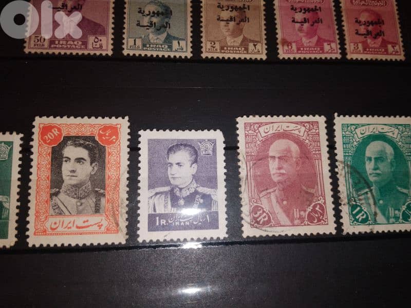 Arab president vintage stamps 2