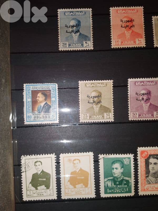 Arab president vintage stamps 3