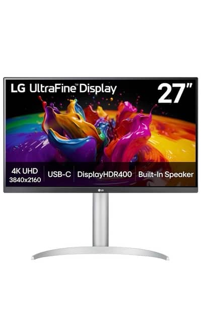 LG 27UP850K-W 27 inch 4K UHD IPS Monitor USB-C 90W PD HDR400 White