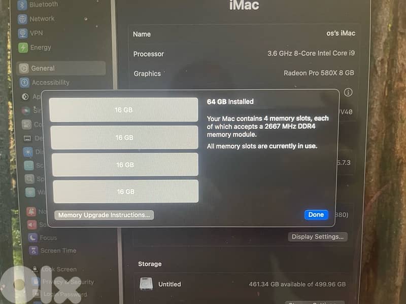 Apple iMac 27” Retina 5K (2019) – Core i9 / 64GB RAM / Radeon Pro 580X 5
