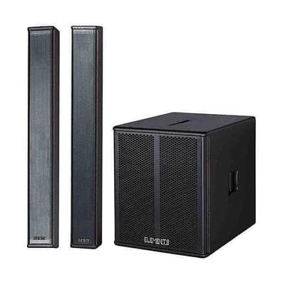 KB ELEMENTS Active Subwoofer with Sound Bar Tower