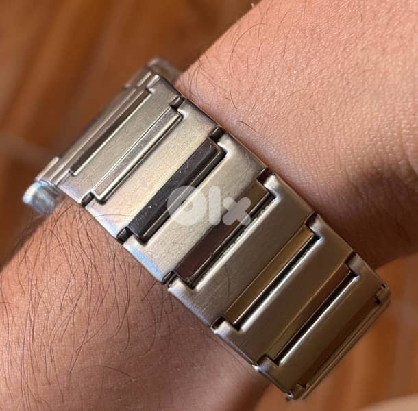 Vintage Authentic ESPRIT 805 Jump Hour Watch-Rare Retro with Box-Steel 1