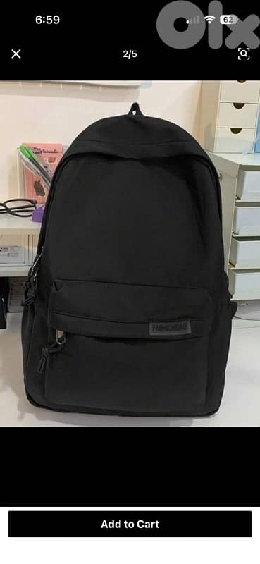 black backpack شنطة. 3