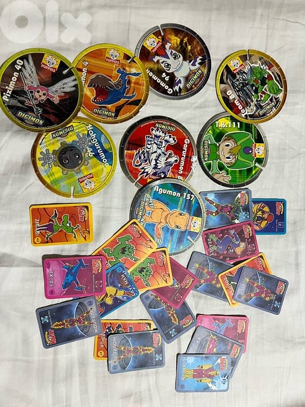 vintage collection pogs, cards and stickers 6