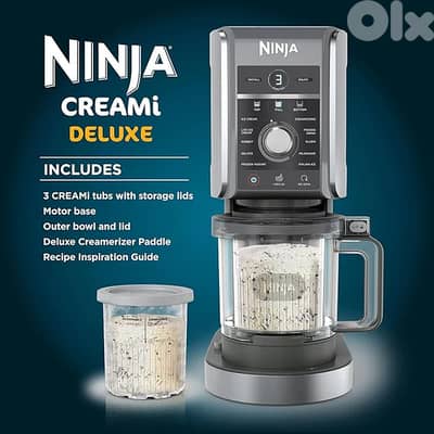 Ninja CREAMi Deluxe Ice Cream Maker, Treats And Frozen