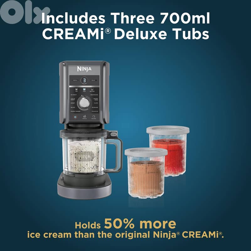 Ninja CREAMi Deluxe Ice Cream Maker, Treats And Frozen 2