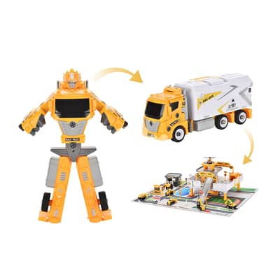 3-in-1 Deformable Construction Vehicle Truck Toy Set - طقم شاحنة بناء
