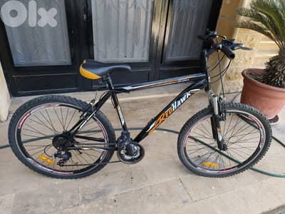 Red Hawk Sports bike + bike Rack