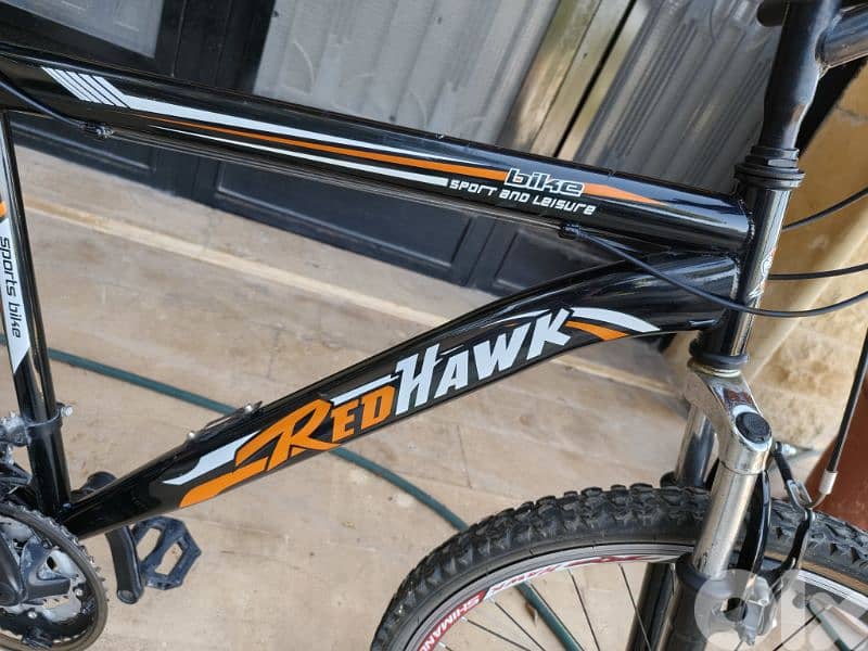 Red Hawk Sports bike + bike Rack 1