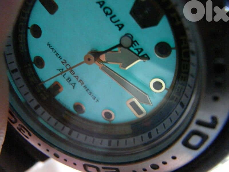 RARE SEIKO ALBA AQUA GEAR v671-6060 DIVER 2