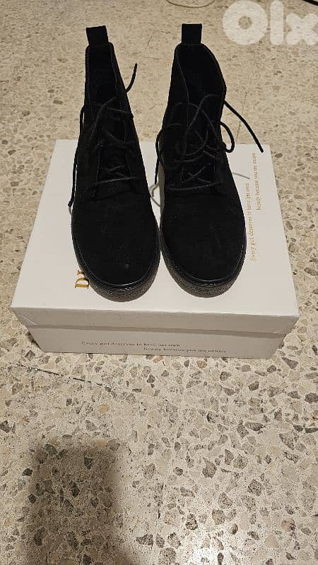 winter suede low boots 1
