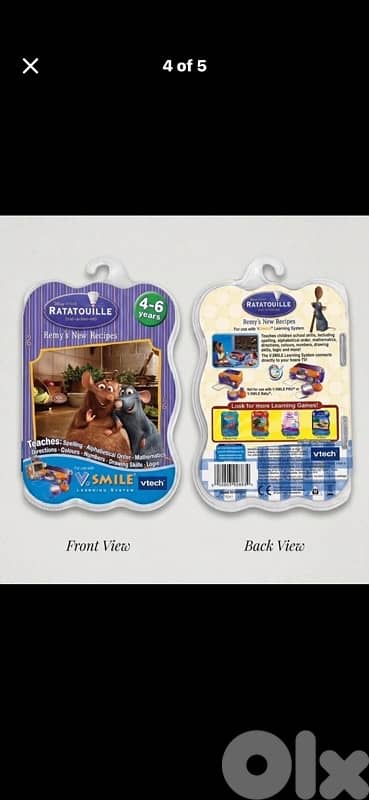 Vtech V. Smile Smartridge Games Lot WALL-E & Ratatouille Factory Sealed 3