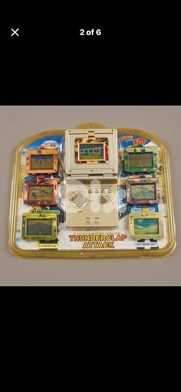 Vintage Thunderclap Attack 7-in-1 LCD Handheld Game New in Box 4pieces 1