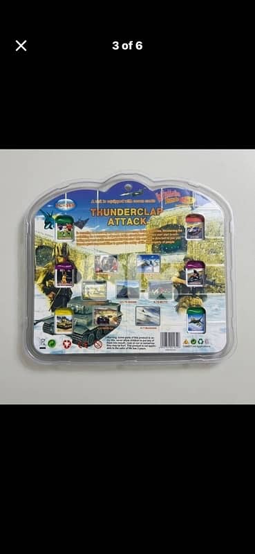 Vintage Thunderclap Attack 7-in-1 LCD Handheld Game New in Box 4pieces 2