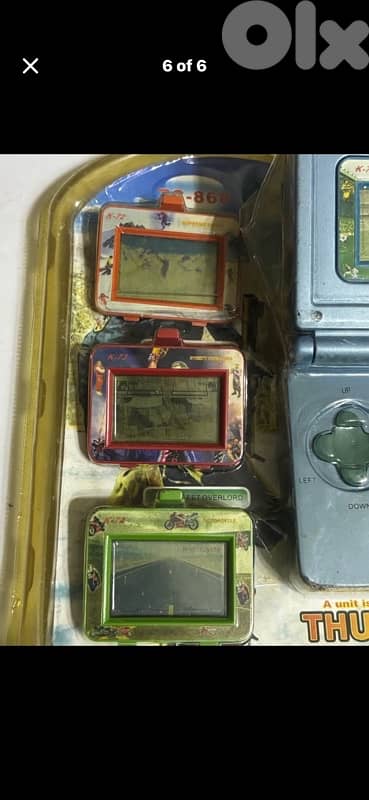 Vintage Thunderclap Attack 7-in-1 LCD Handheld Game New in Box 4pieces 5