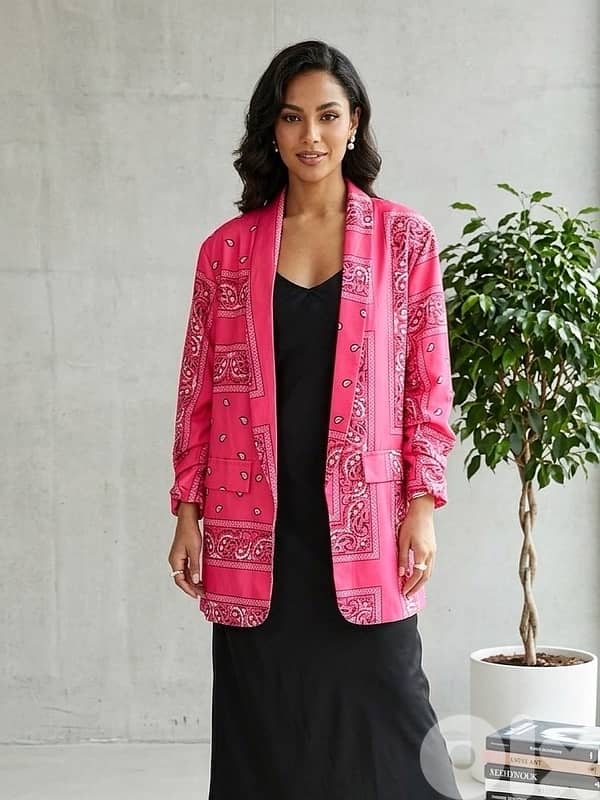 BANDANA PRINT OVERSIZE BLAZER 5