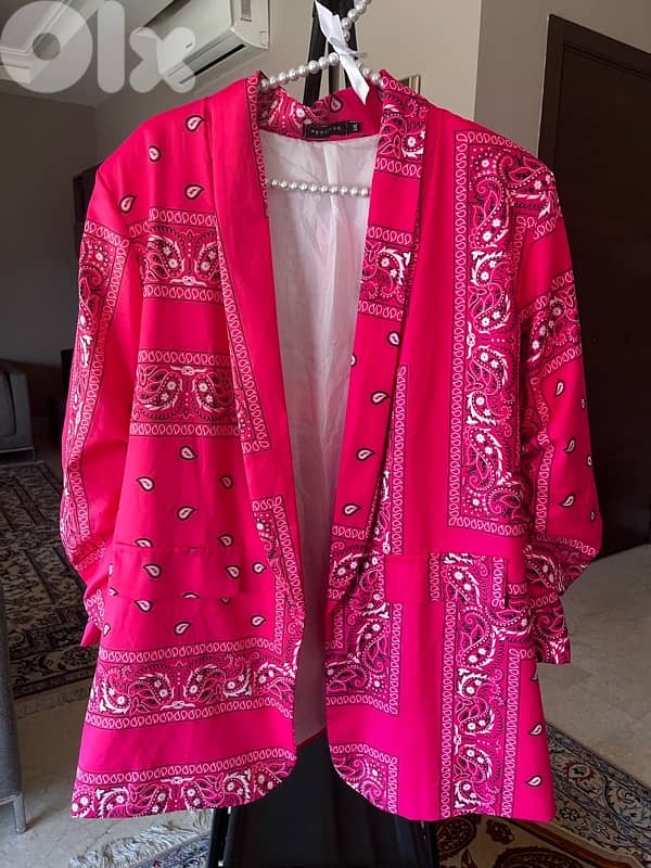 BANDANA PRINT OVERSIZE BLAZER 7