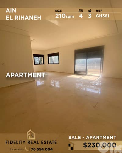 Apartment for sale in Ain EL Rihaneh GH381 شقة للبيع في عين الريحانة