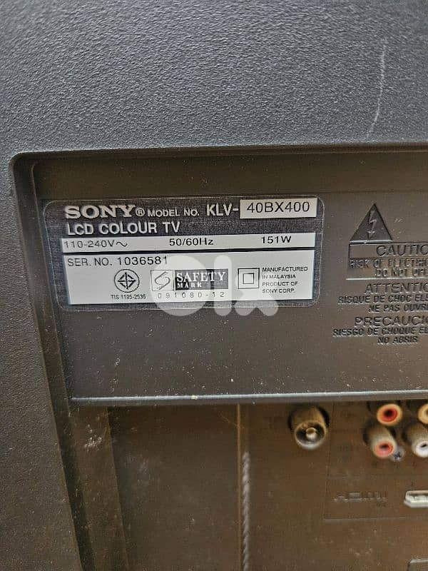 Sony Tv, 42' excellent condition 1